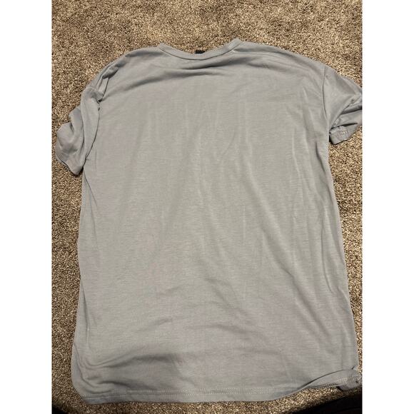 ROMWE Gray Overthinking Oversized Tee Women's Size Small - Picture 3 of 3